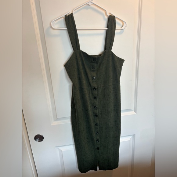 Madewell Olive Green Dress - Picture 2 of 5